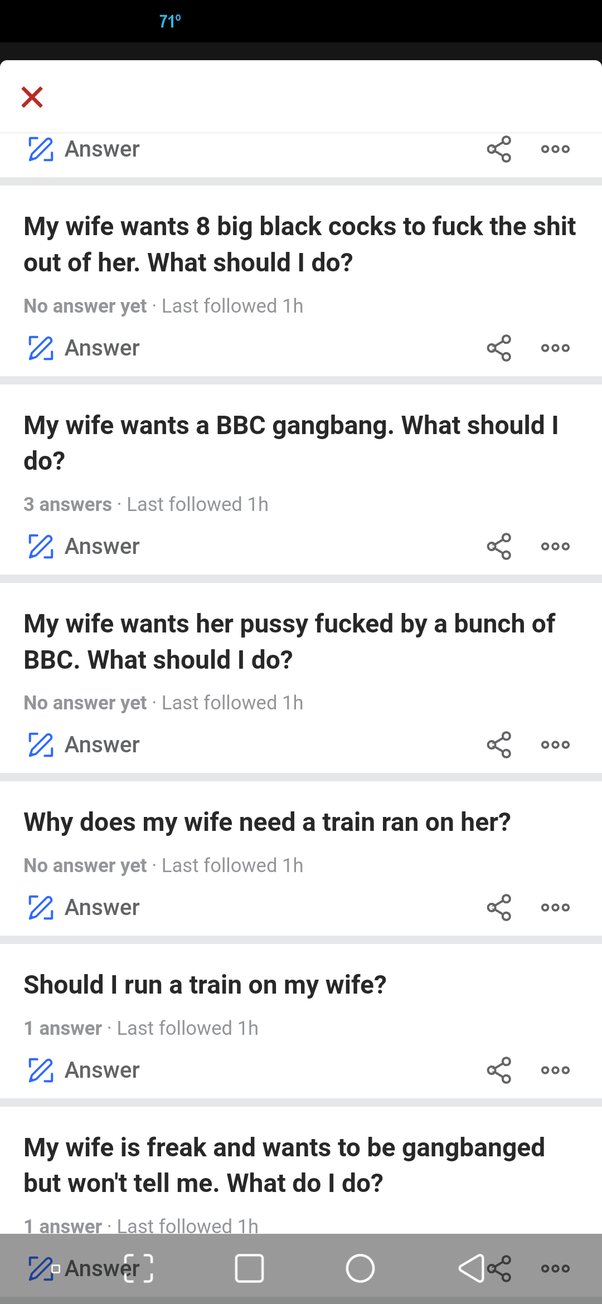 wife wants gangbanged