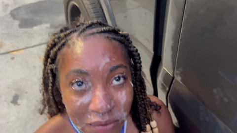 ebony cumface