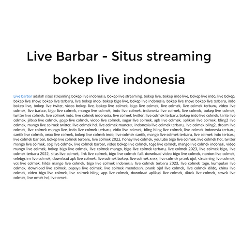 bokep mlive indonesia