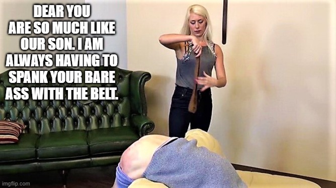 bruce stover recommends spanking wife with belt pic