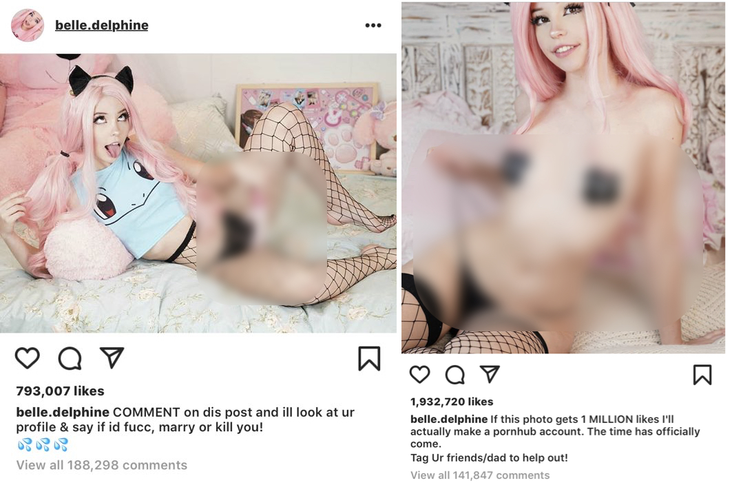 abeni jones recommends belle delphine nude videos pic