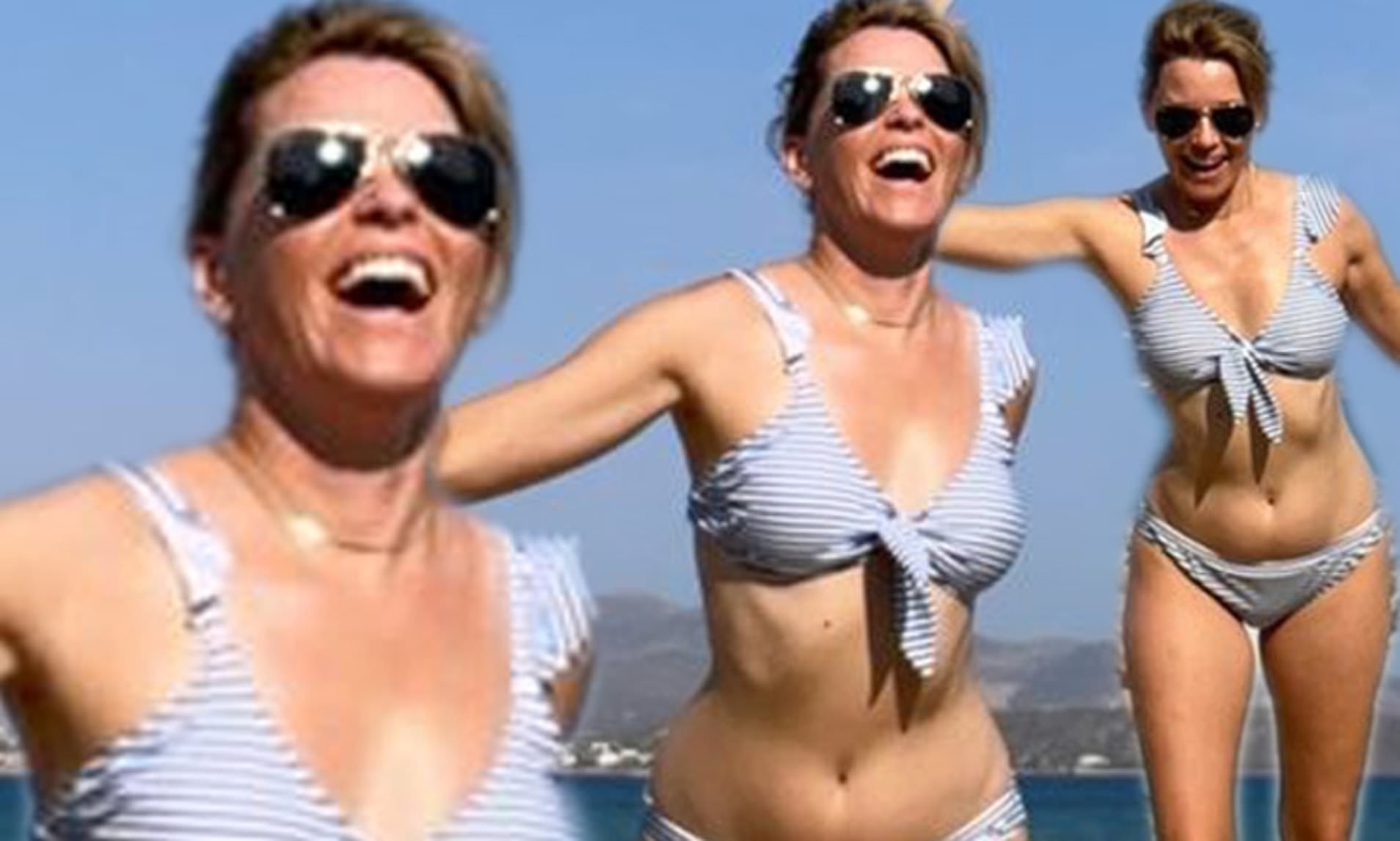 donna holder share elizabeth banks in a bikini photos