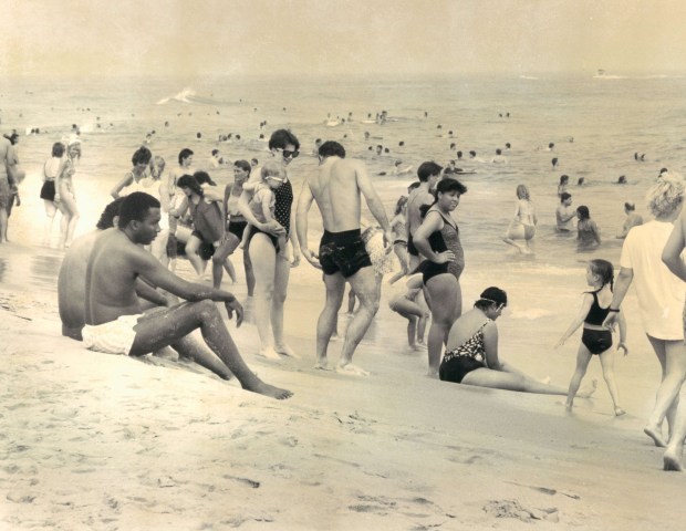 first time topless beach