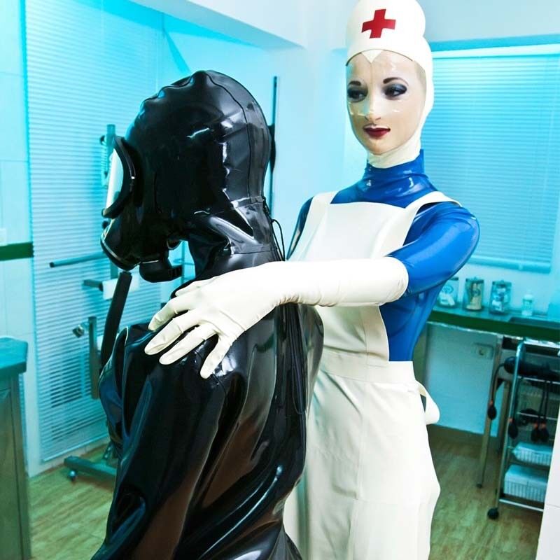 bailee bacon share latex nurse photos