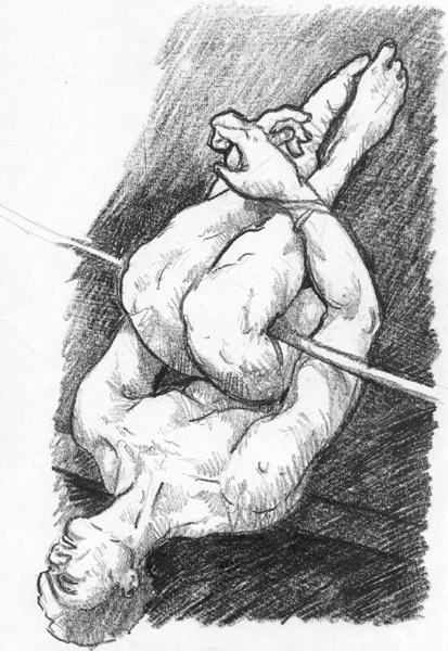 male bondage drawings