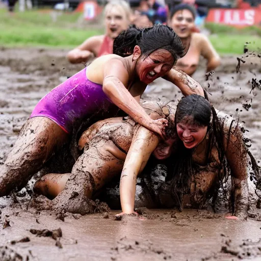 dk price add naked female mud wrestling photo