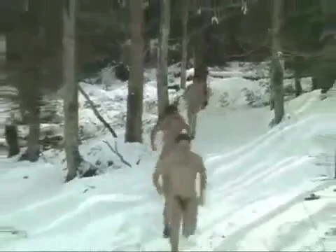 naked guys in the snow