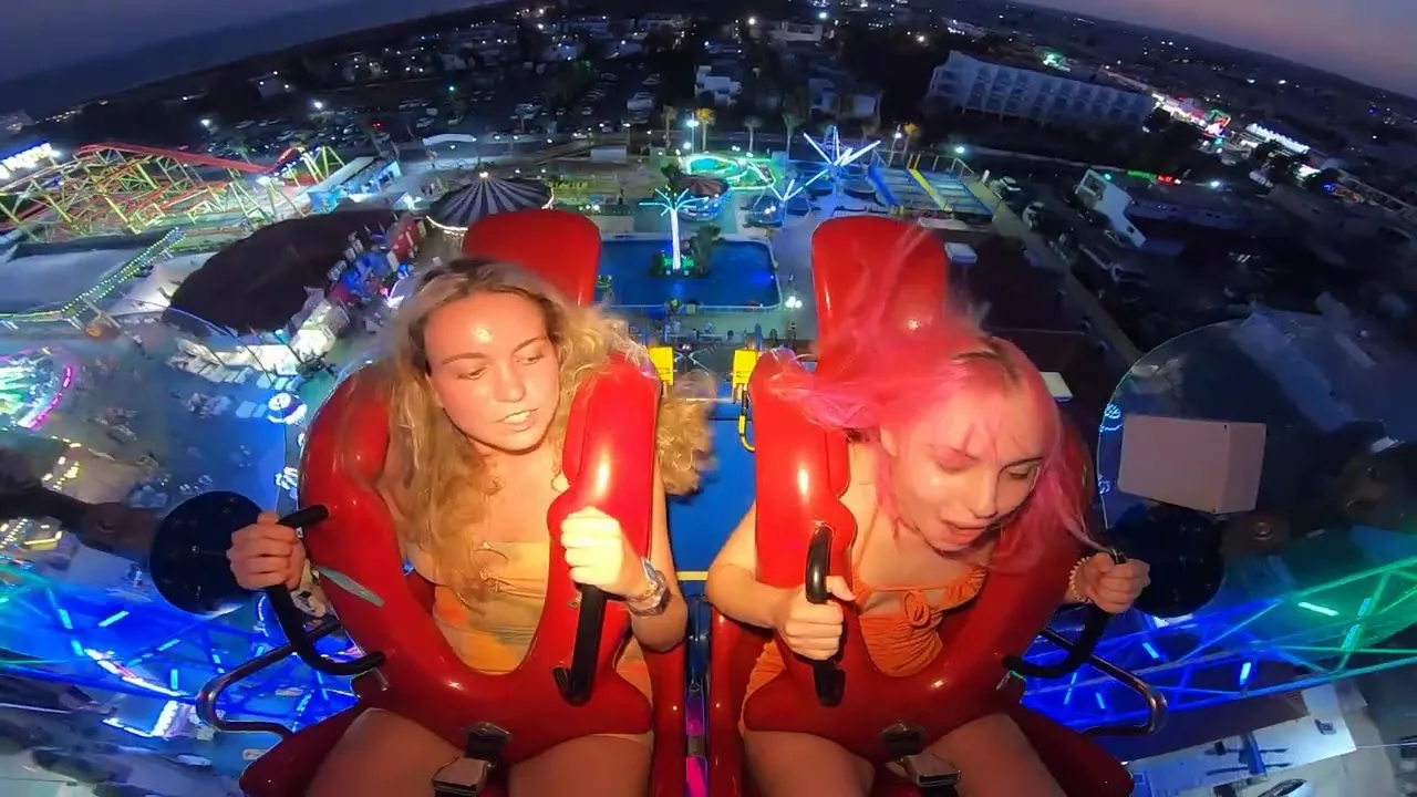 amy marris recommends sling shot ride boob slip pic